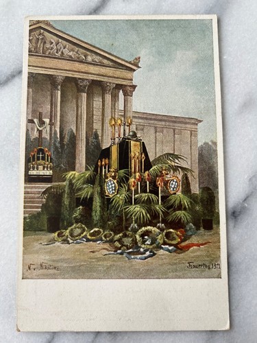 Ansichtskarte trauertag 1921 - ansichtskarte,