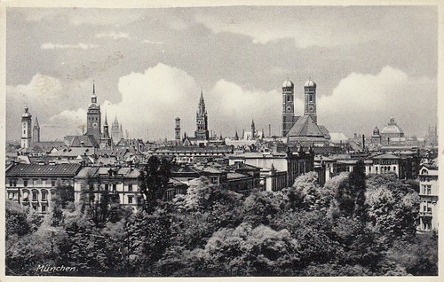 München blick über - münchen,, die