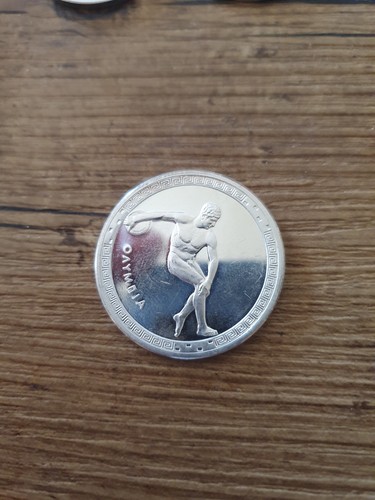 Medaille silber olympiastadt - medaille,