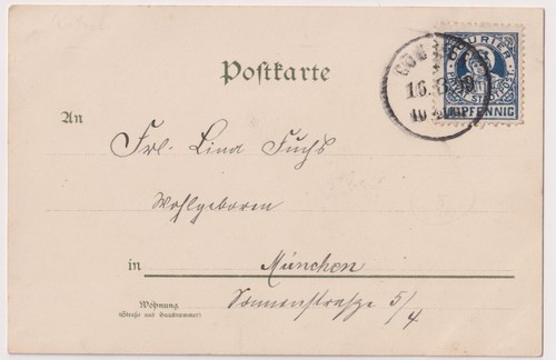 Kunst postkarte stadtpost - kunst,