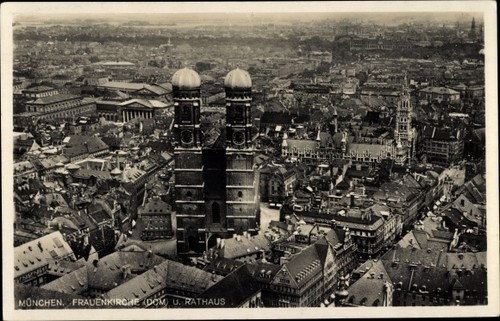 München gesamtansicht der - ak, münchen,