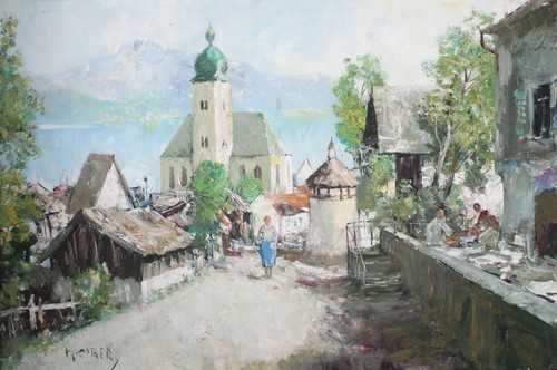 Großes altes ölgemälde - großes, *