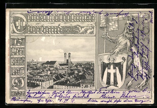 München ansichtskarte - münchen,,