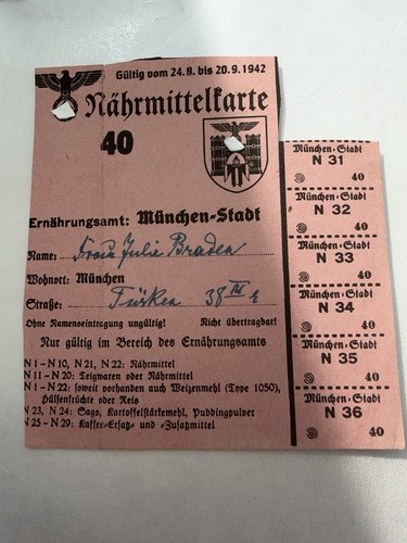 Lebensmittelkarte