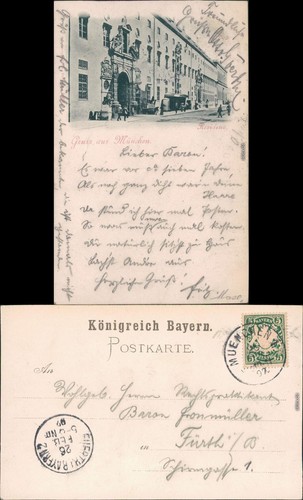 Ansichtskarte münchen alte - münchen,