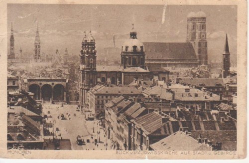 München blick von der - von,