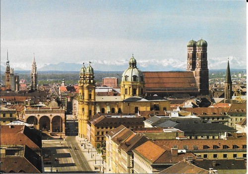 Alte münchen blick - ak, auf