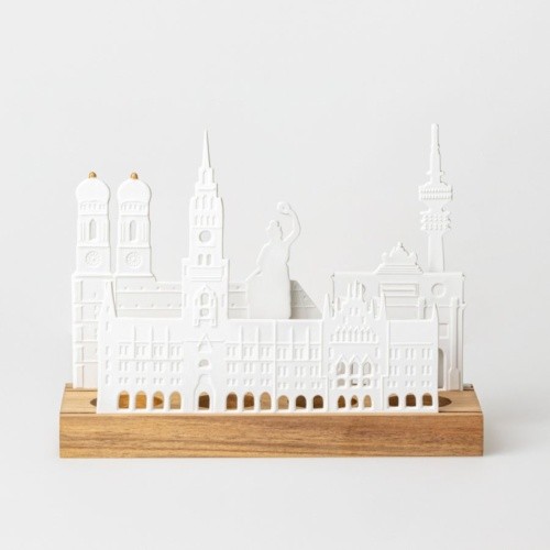 Lichtobjekt stadtsilhouette - lichtobjekt,