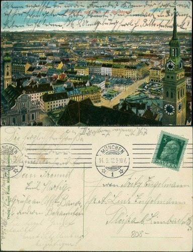 Ansichtskarte münchen - ansichtskarte,