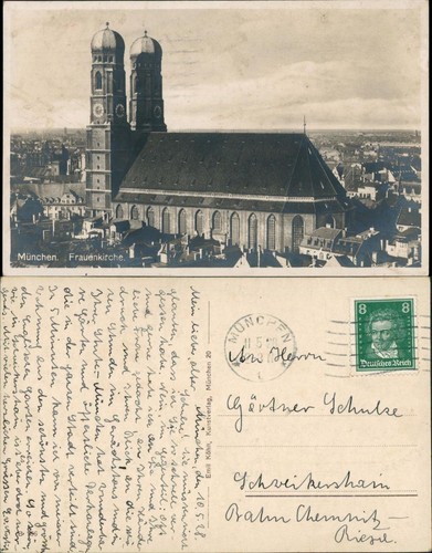 Ansichtskarte münchen - ansichtskarte,