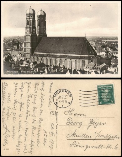 Ansichtskarte münchen stadt - ansichtskarte,