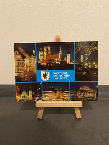Postkarte weltstadt münchen - postkarte,