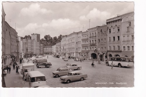 Mühldorf inn stadtplatz - ak,